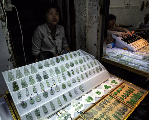 Jade market in Guangzhou - China
