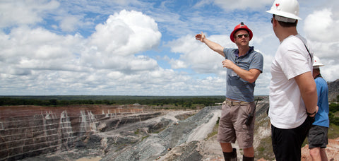 From the depths to the top of the mine, here in Kagem emerald mine in Zambia