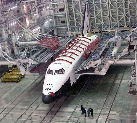 Buran space shuttle at Baikonour Space center (Kazakhstan) where Dmitry could have ended up working if not for the gems