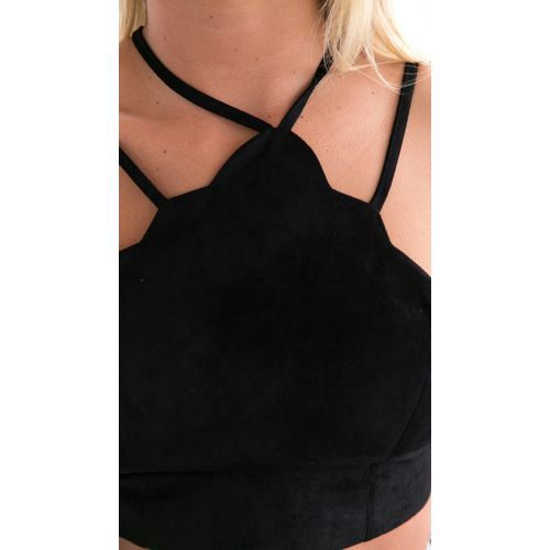 Sexy Tied-band Halter Leahter Slings Women Tank Tops