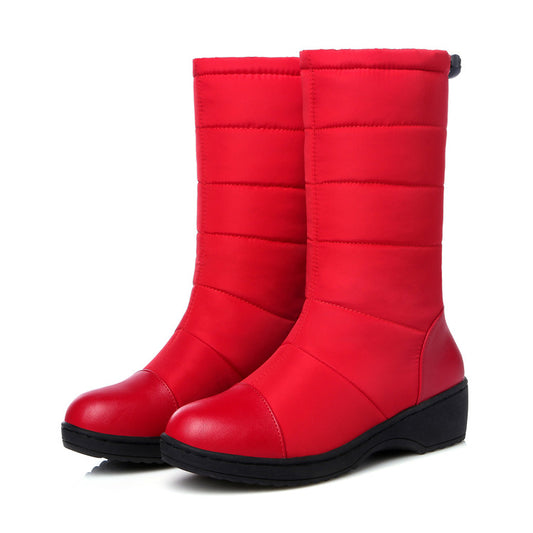 Women's Heels Waterproof Winter Down Snow Boots