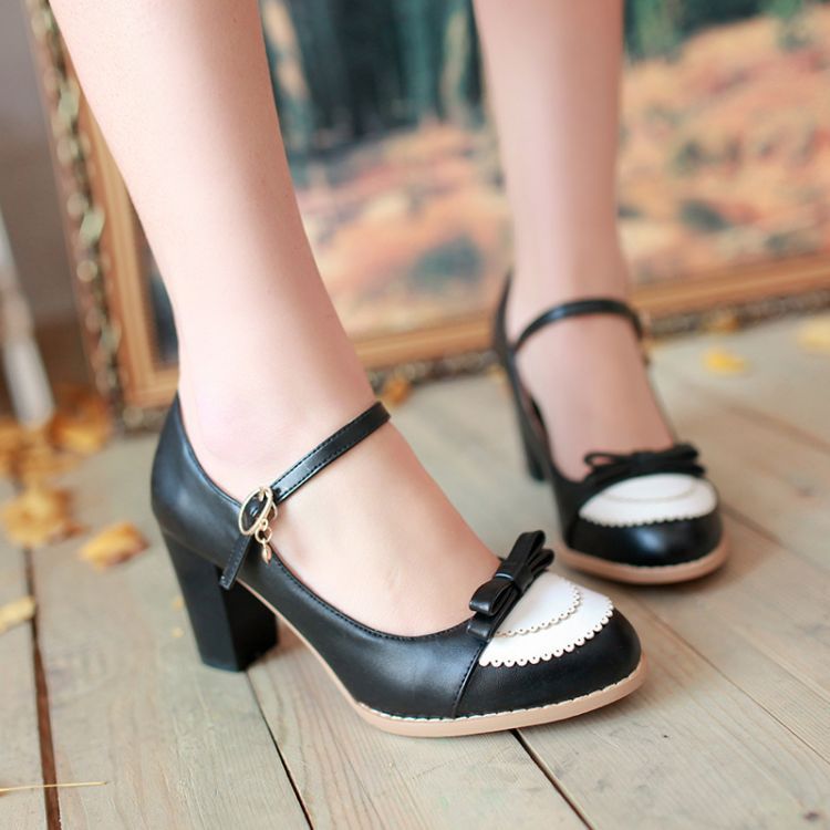 Ankle Straps Knot Women High Heels Shoes 6384