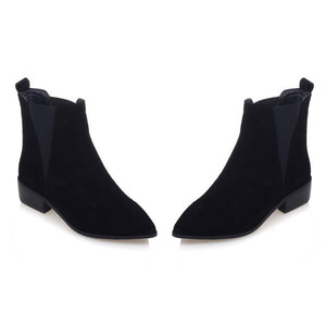 low heel chelsea boots