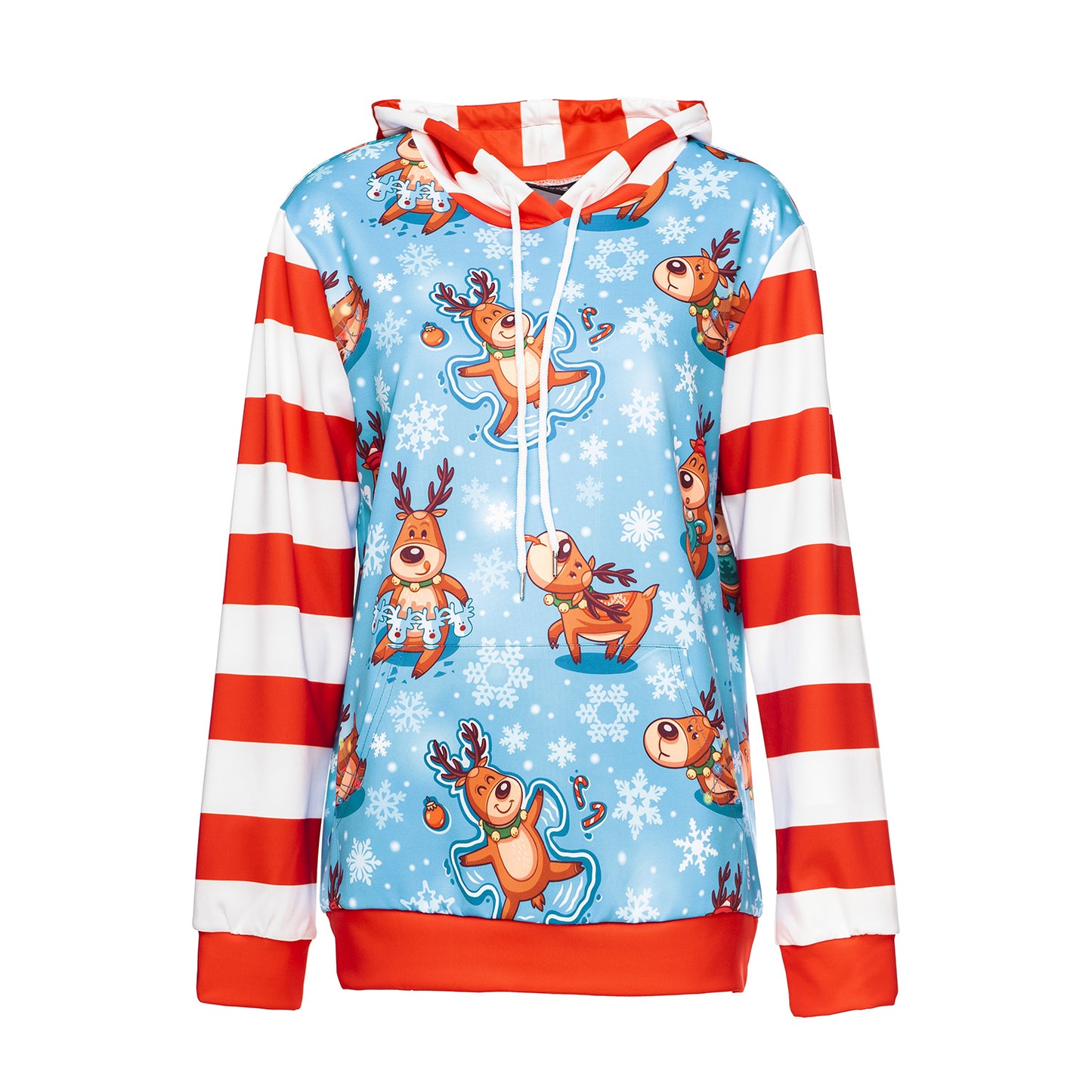 Christmas Loose All-match Printed Hoodie