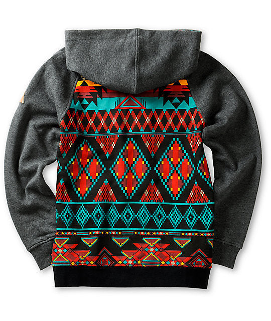 Casual Geometric Printed Men Hooded 4213