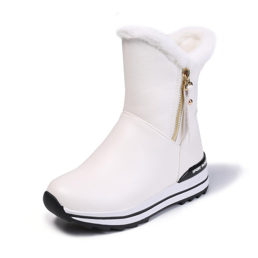 Sweet Academic Style Winter Bow Snow Boots Princess Short Boots