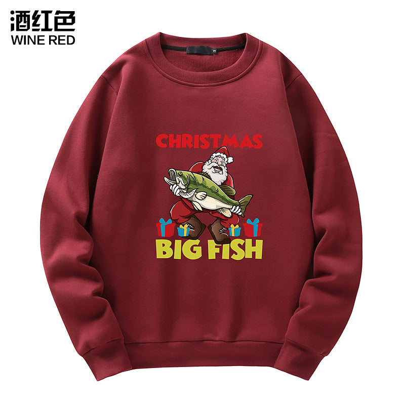 Men's Christmas Santa Print Sweatshirt
