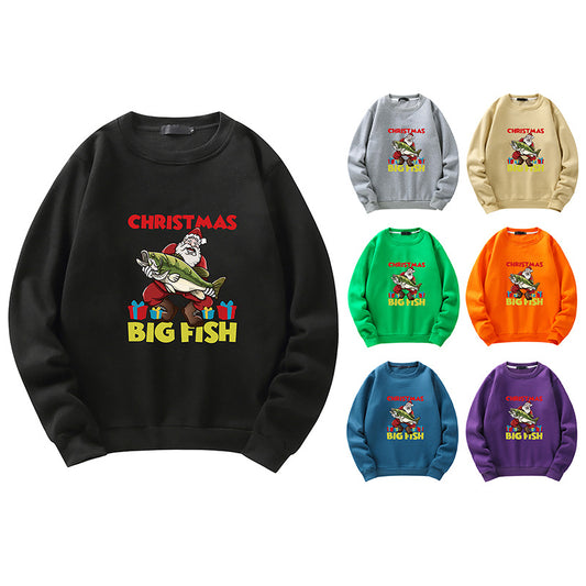 Men's Christmas Santa Print Sweatshirt