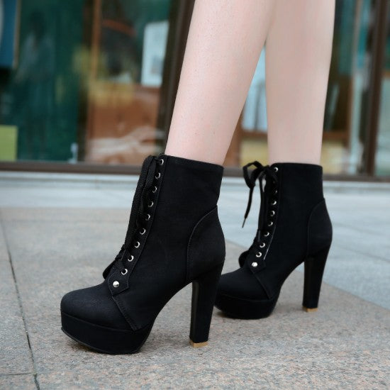 womens ankle boots heel