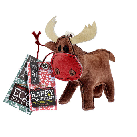 Green & Wilds Rudy the Reindeer Eco Dog Toy