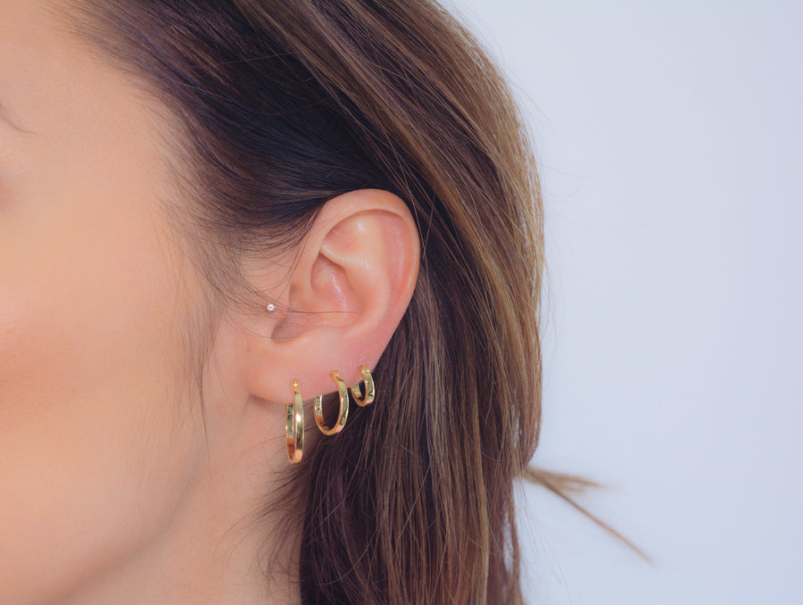 Sam Heart Hoop Earrings – Blanche Jewellery