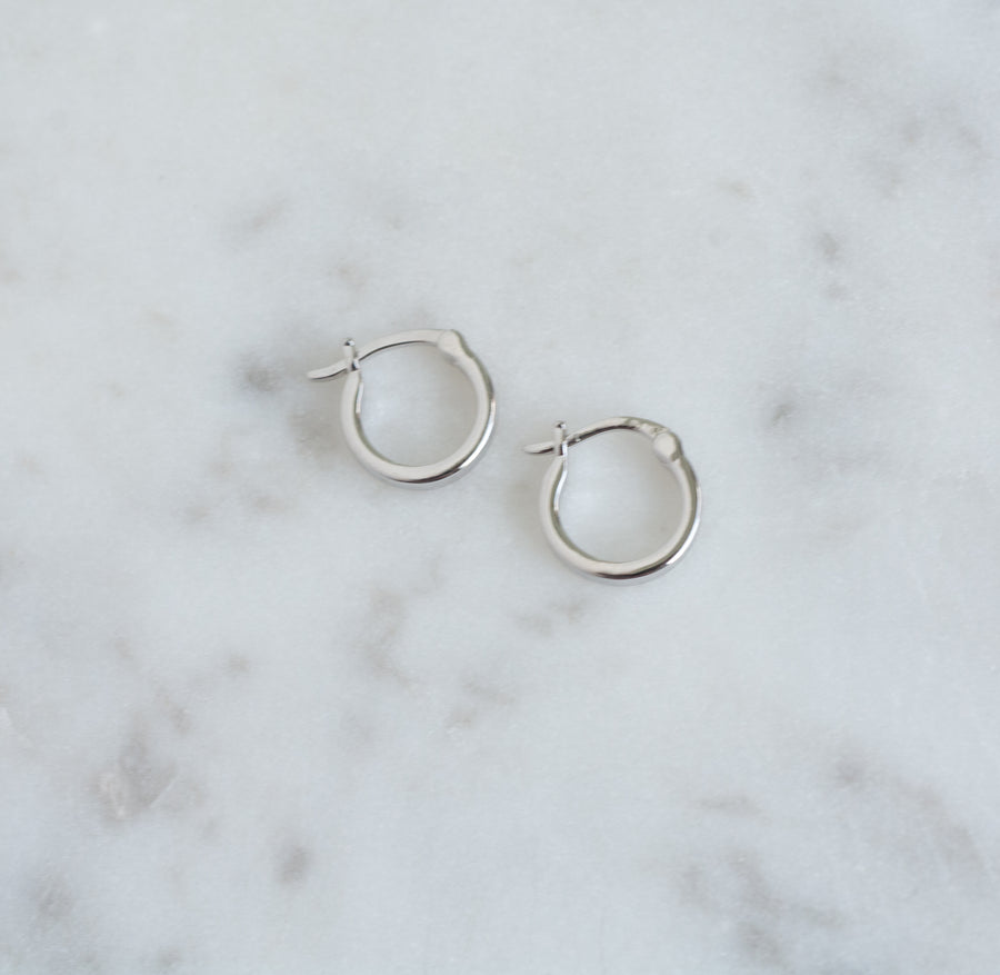 Sam Heart Hoop Earrings – Blanche Jewellery