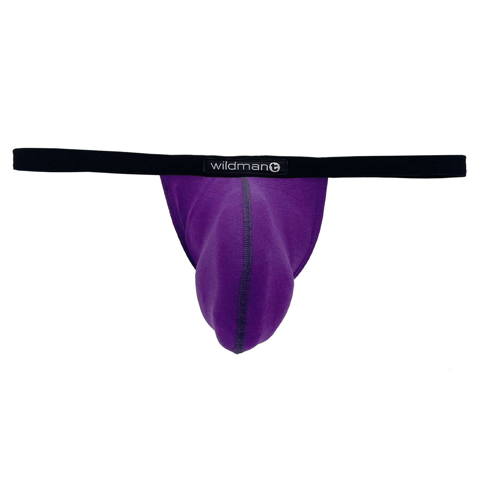 Wildmant Modal Micro Thong Big Boy Pouch Purple 8618