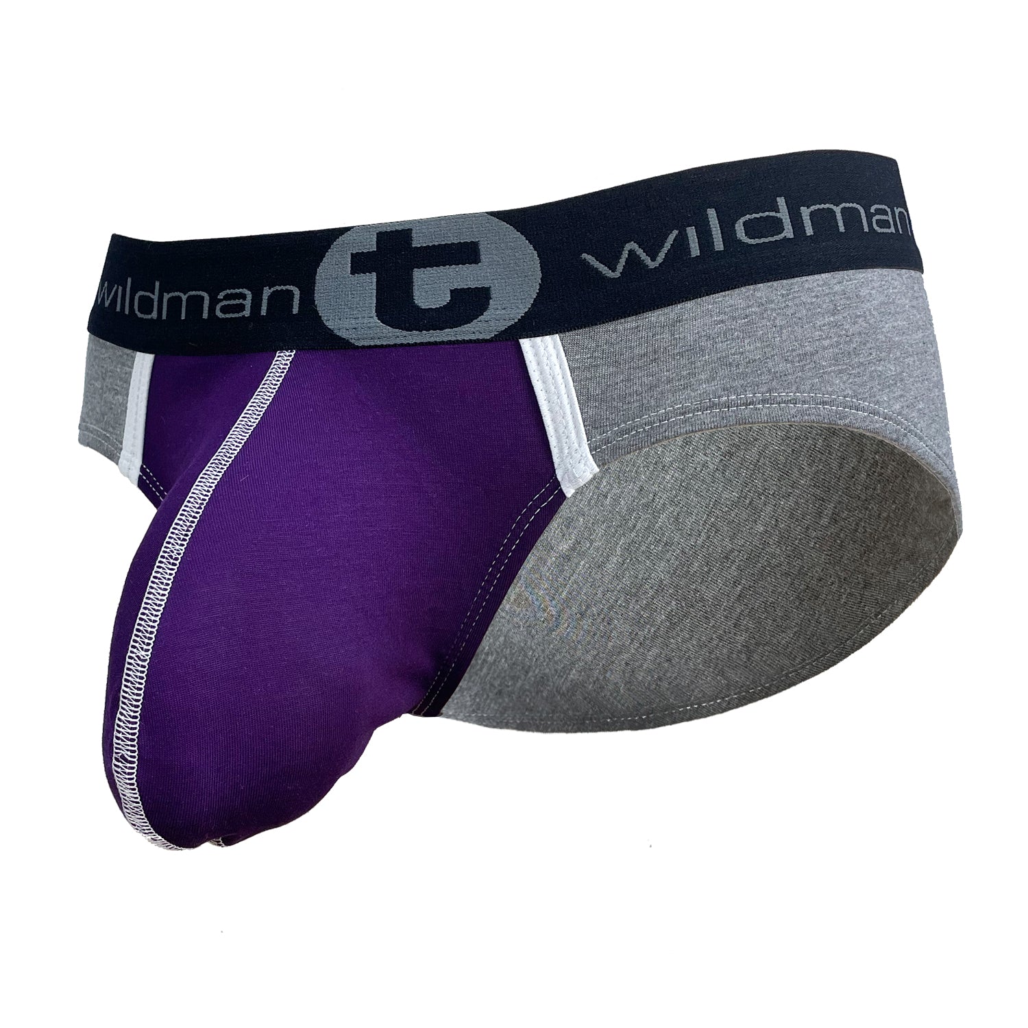 WildmanT Modal Big Boy Pouch Brief Purple