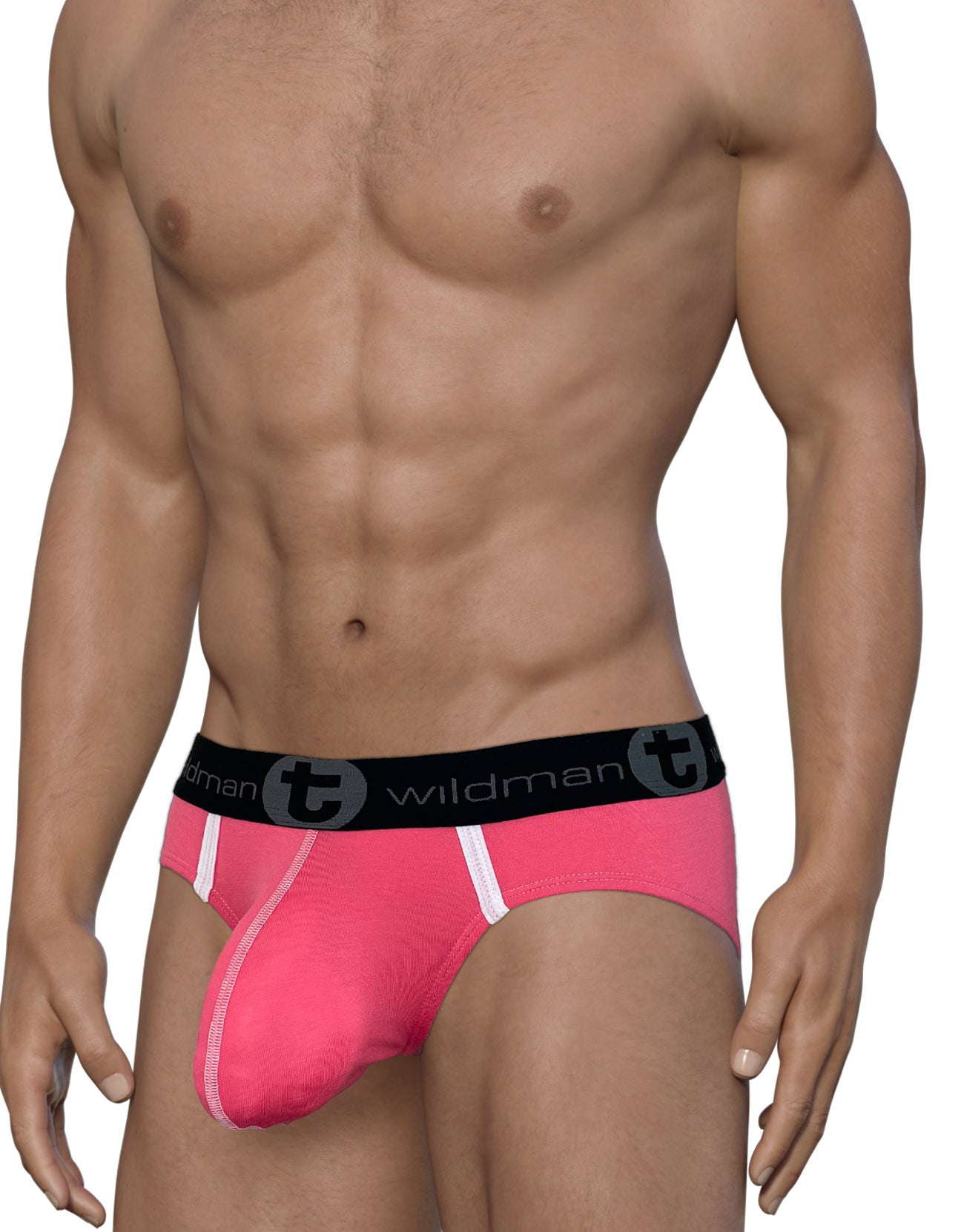 Wildmant Modal Big Boy Pouch Brief Pink 5417