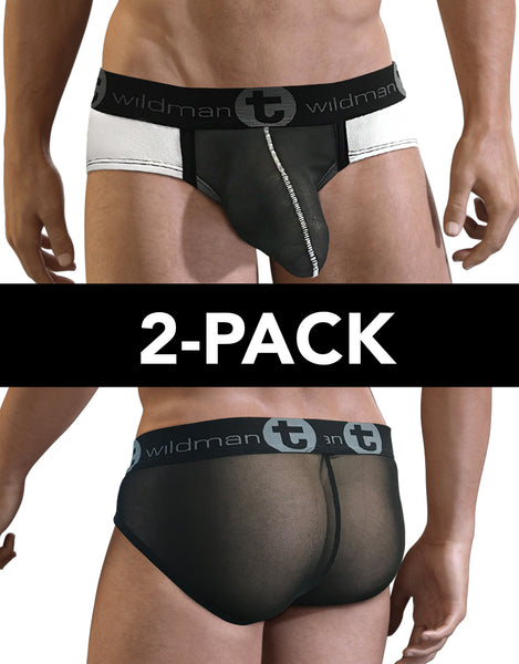 2 Pack Slut Big Boy Pouch Brief Wildmant 9916