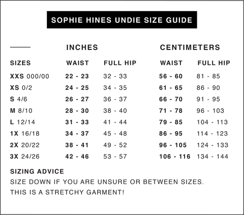 Sizing Sophie Hines