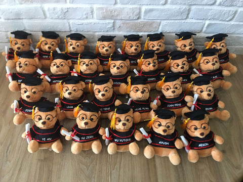 Personalised Graduation Bears with individual name printing