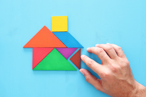 tangram shape house