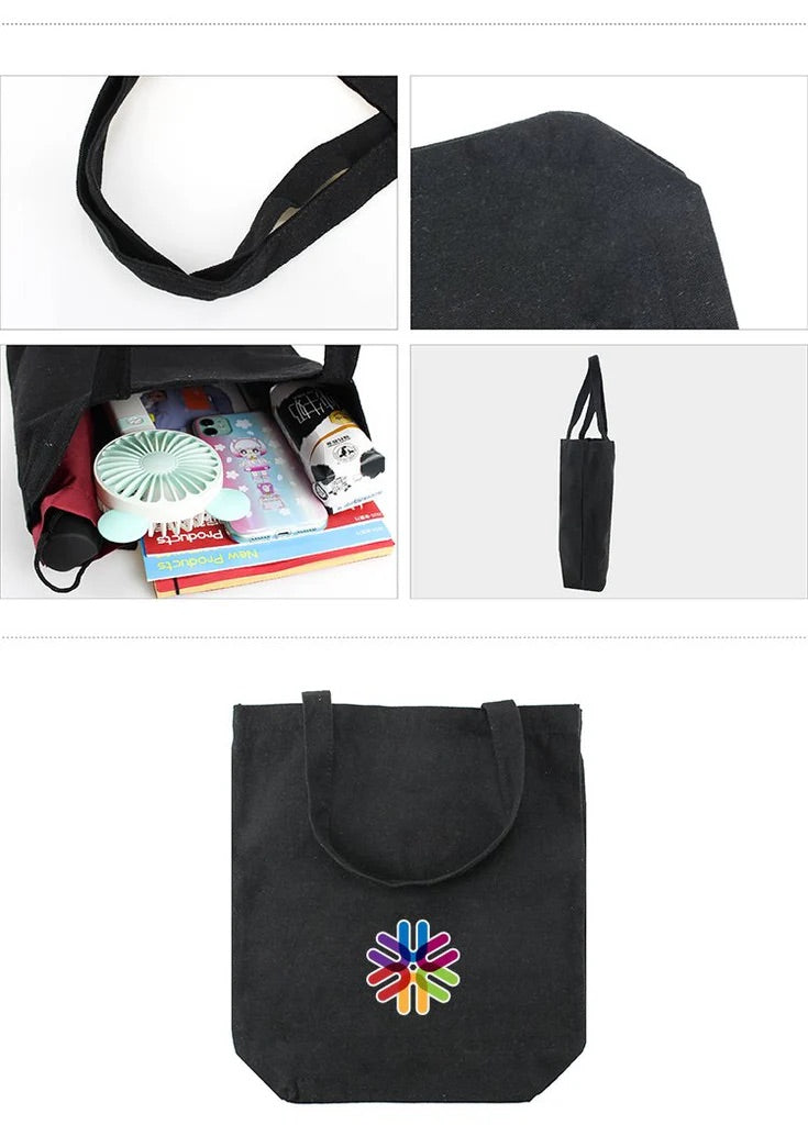 Cheap Customised Wholesale Black Tote Bag Size