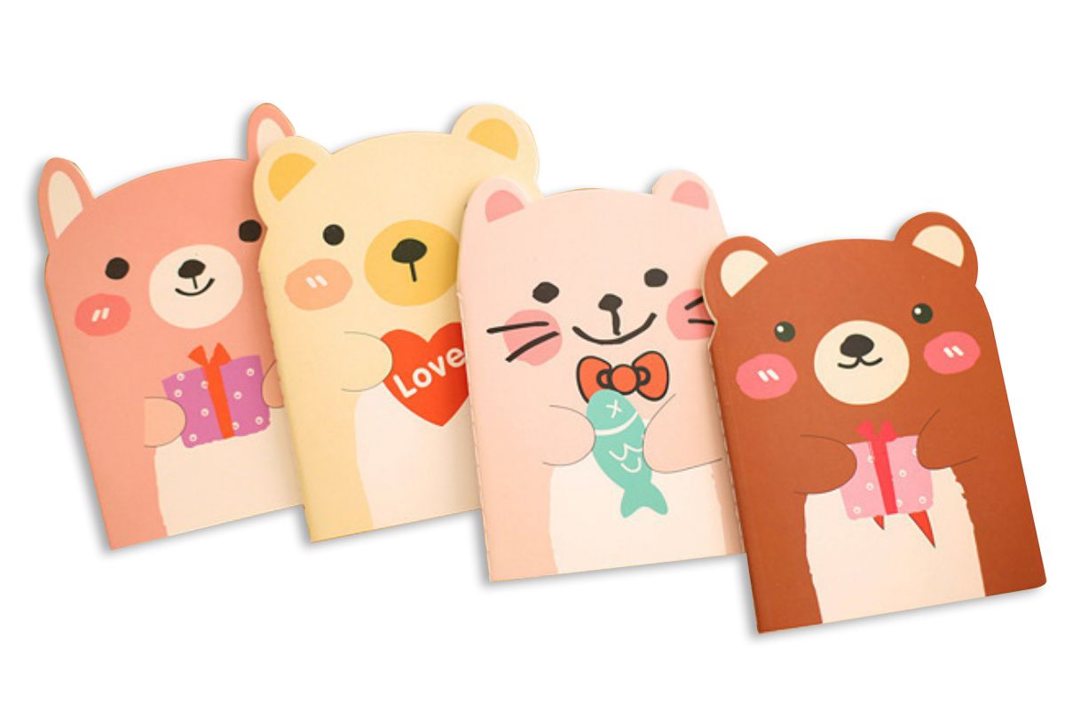 Cartoon Bear Design Notepad One Dollar Only