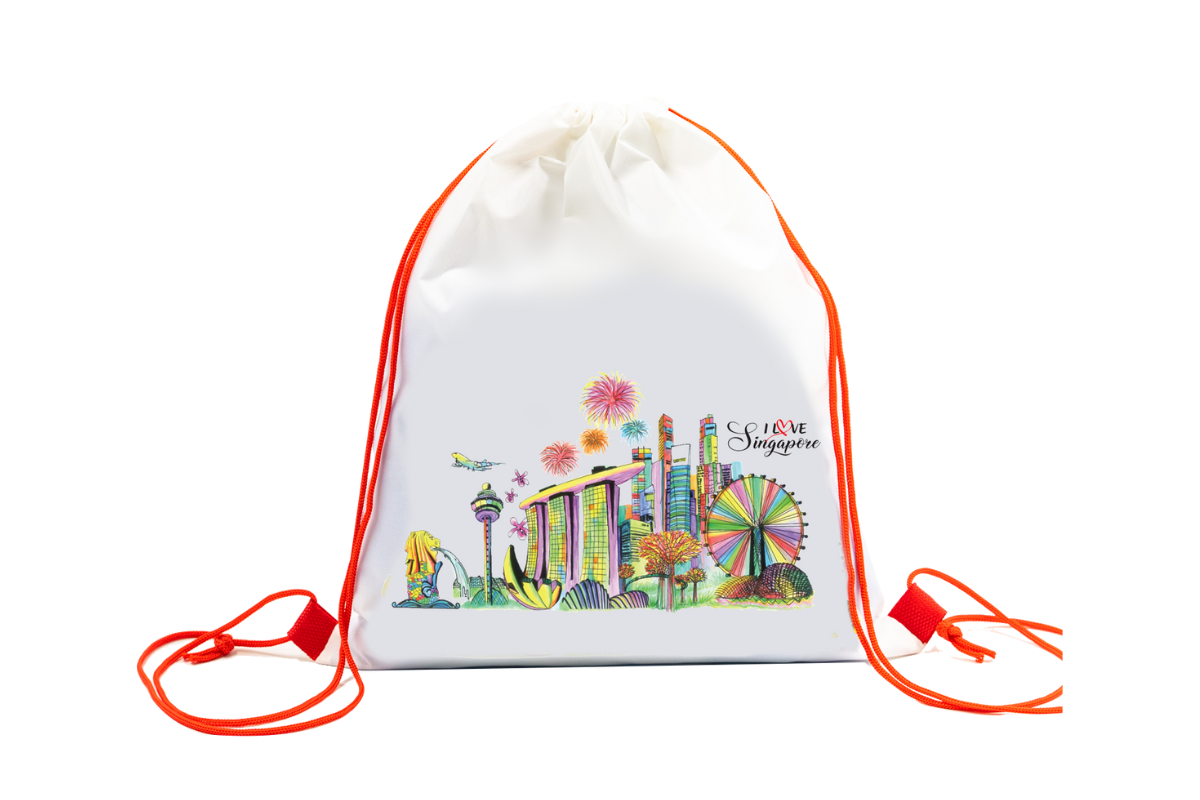 cheap corporate gift singapore drawstring