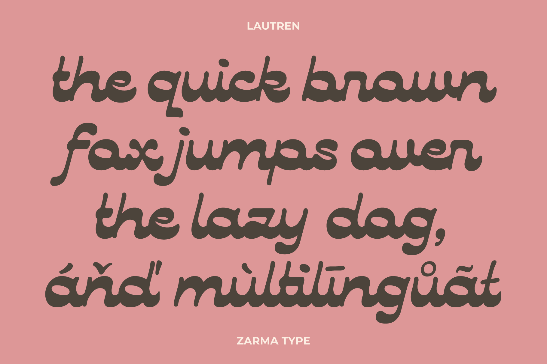 Lautren - Reverse Contrast Script