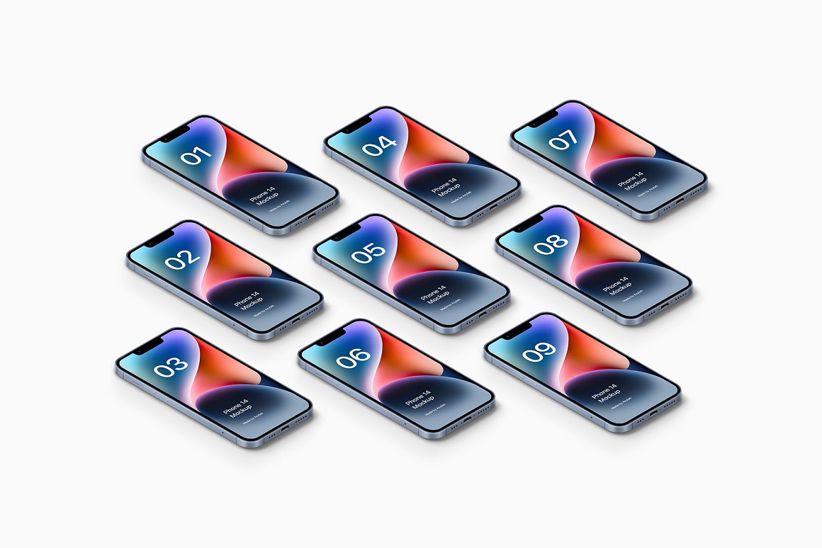 iPhone 14 - Free PSD Mockups