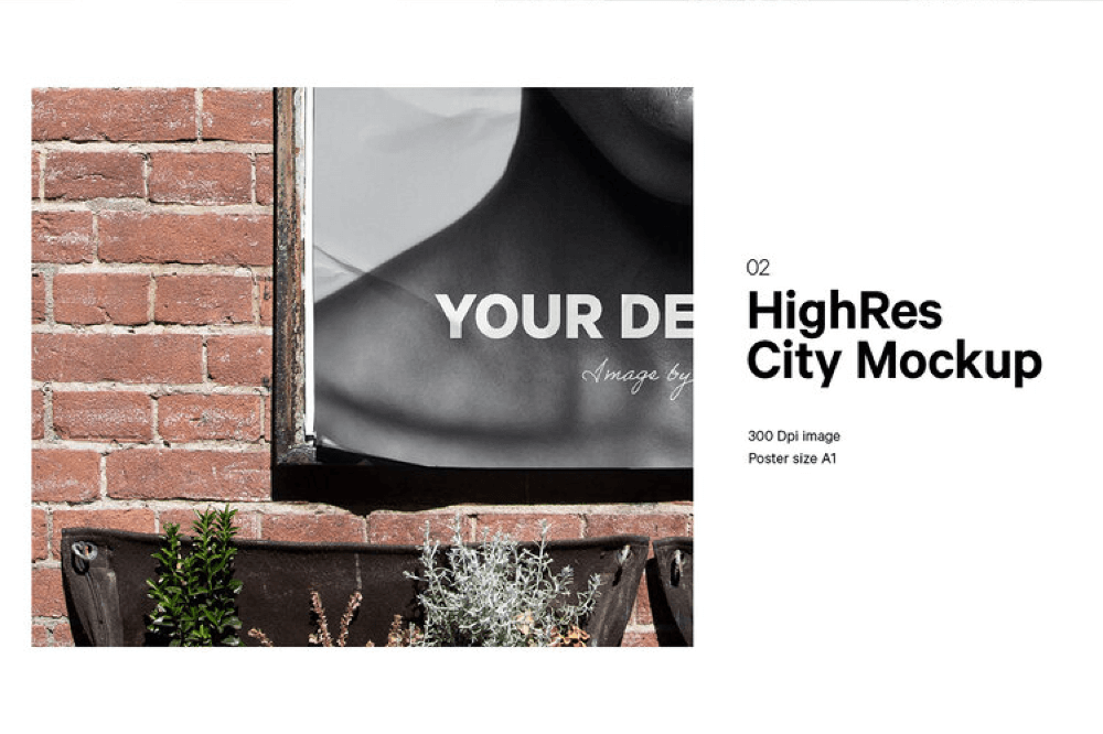 Download Free City Poster Mockup Pixel Surplus