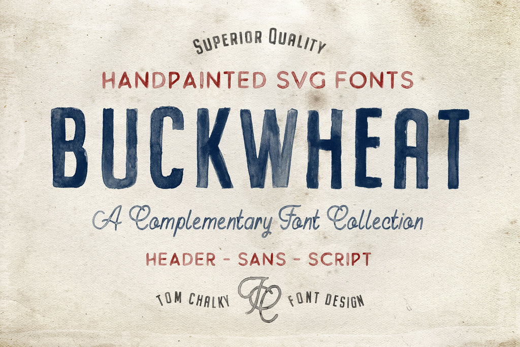 Download Buckwheat Free Handpainted Svg Font Pixel Surplus