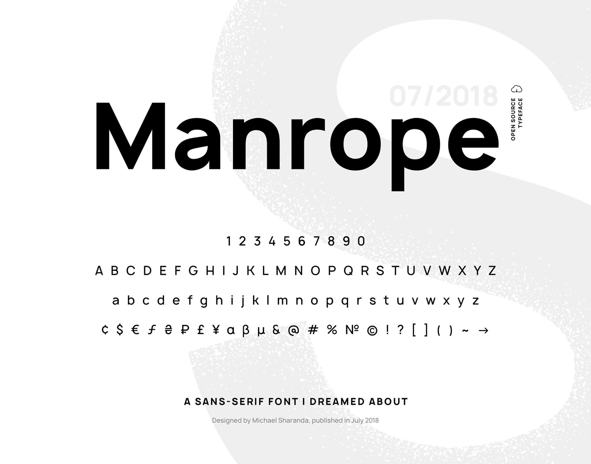 Manrope шрифт