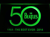 FREE The Beatles 1964/2014 LED Sign - Green - TheLedHeroes