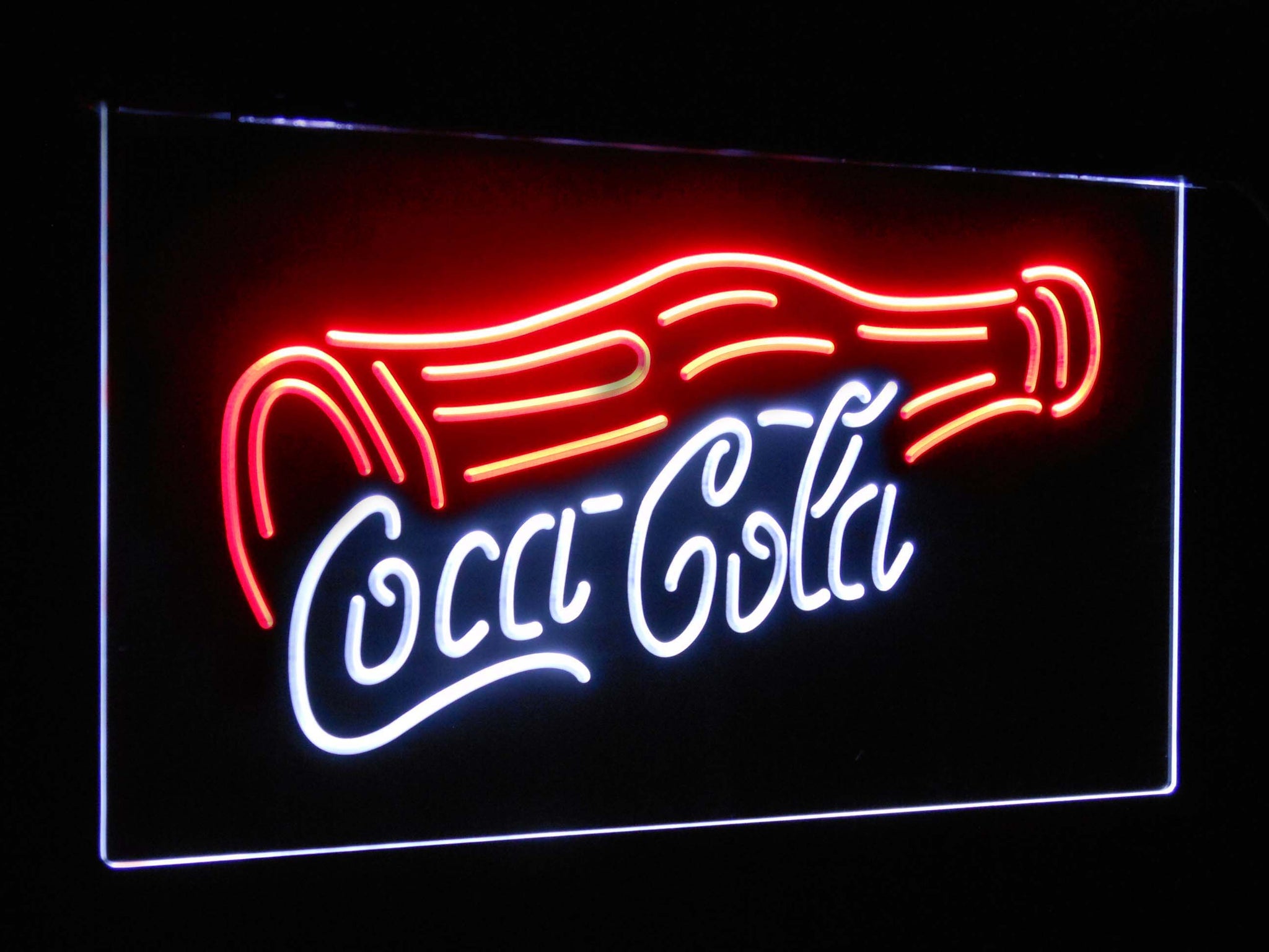 Coca Cola Bottle Drink Dual Color LED Sign | The perfect