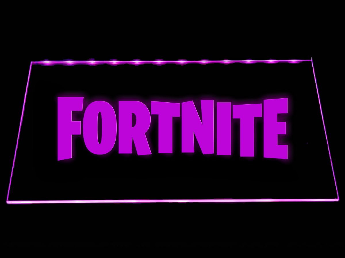 Logo Fortnite Marks Electricity Fortnite Logo Led Neon Sign Electrical The Perfect Gift For Your Room Or Cave