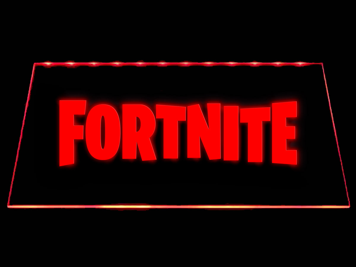 Fortnite Logo Red Free Fortnite Logo Led Sign The Perfect Gift For Your Room Or Cave