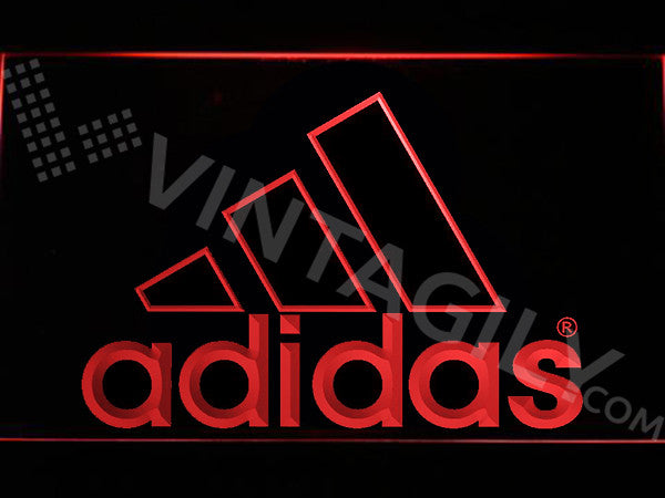 adidas logo neon