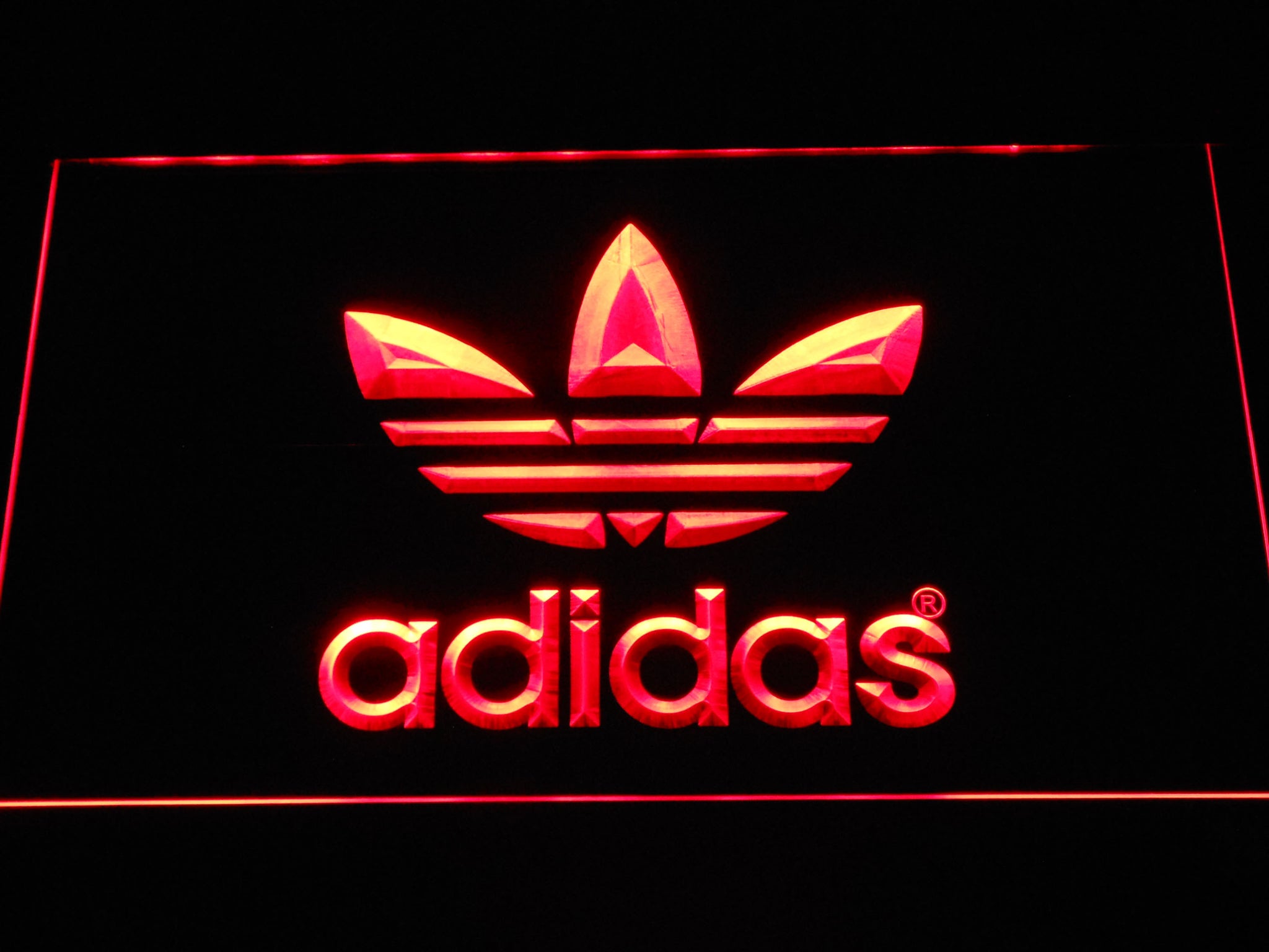 adidas light up sign