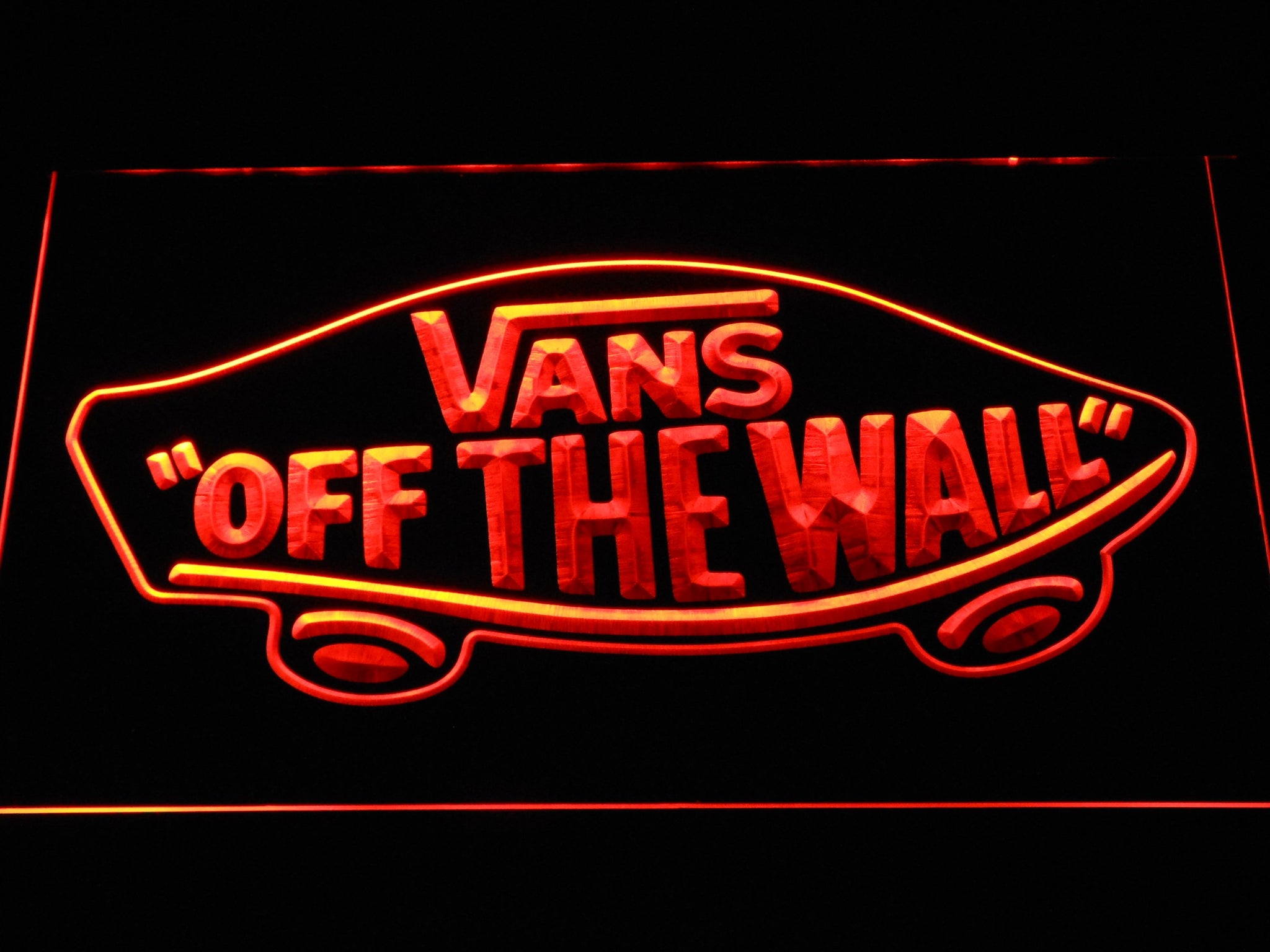 vans off the wall neon sign