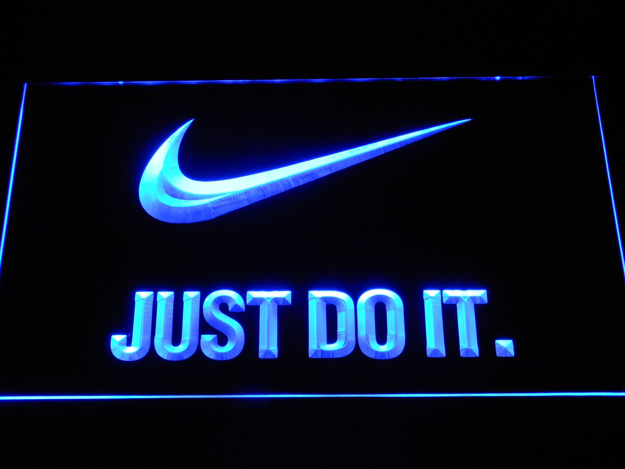 nike sign blue