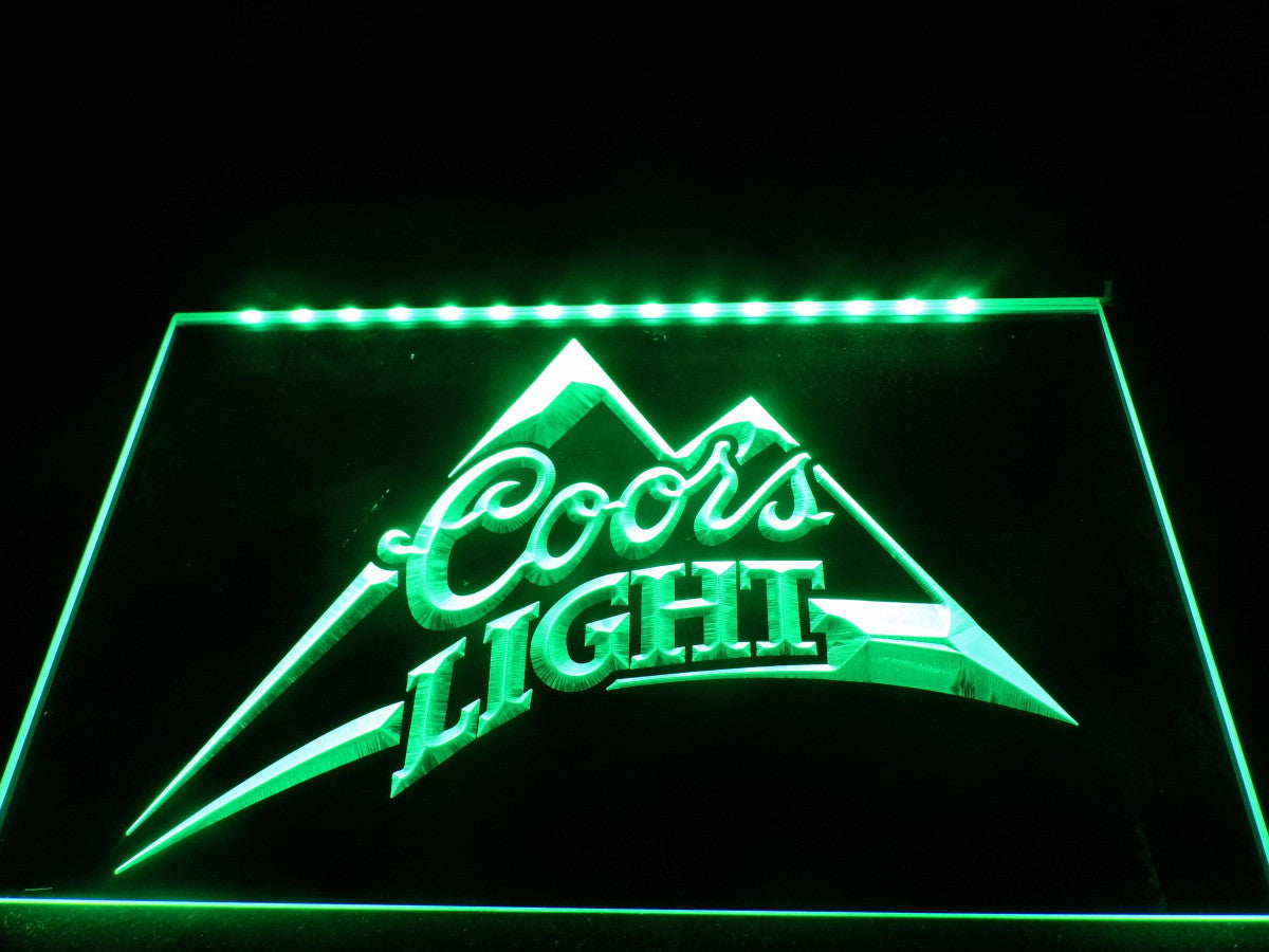 Coors Light Beer Bar Pub Logo LED Sign | The perfect gift