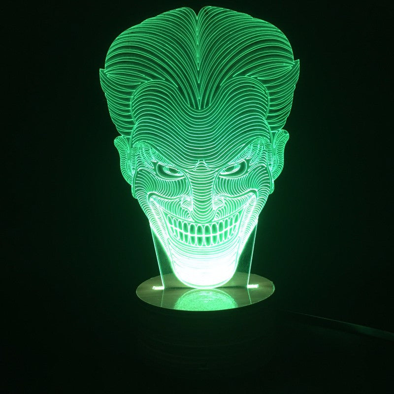 The Joker 3D LED  LAMP TheLedHeroes Vintagily store