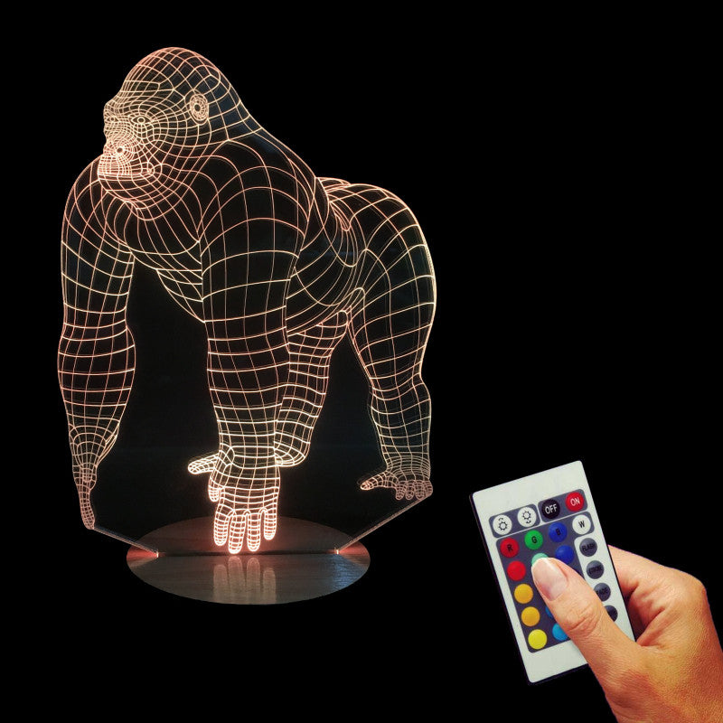 gorilla 3d lamp