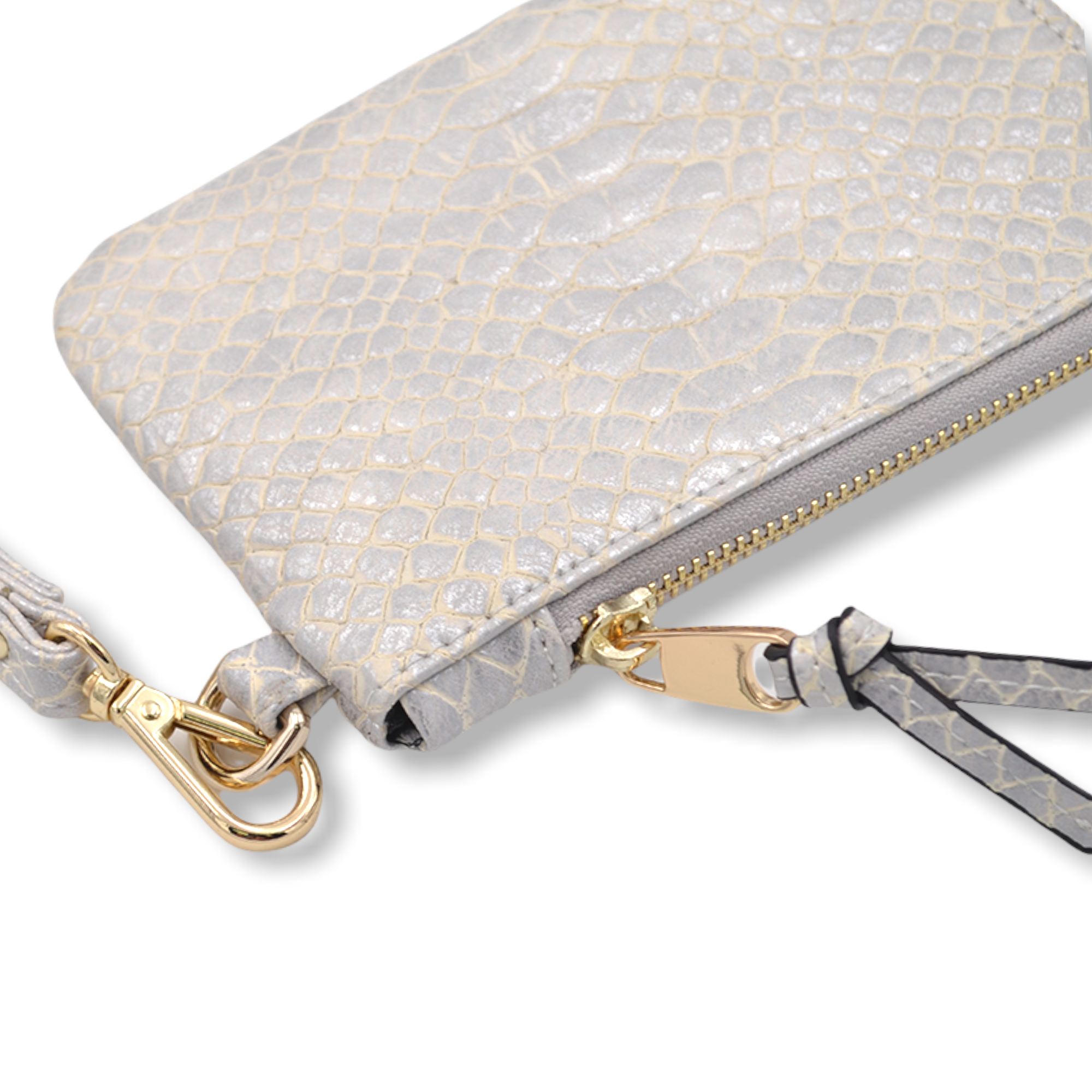 CLN, Bags, Nwot Cln Wristlet With Gold Hardware And Clip To Hook Onto  Purse Or Belt Loop