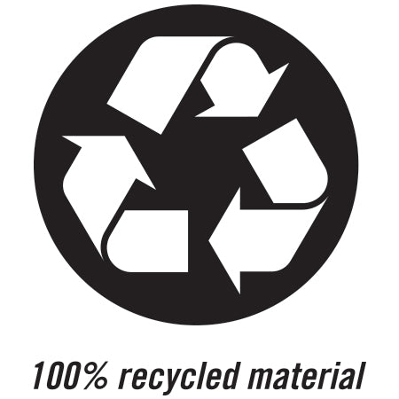 100% recycled material