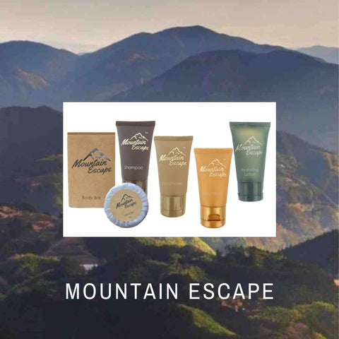 Mountain Escape luxury hotel soaps and shampoos