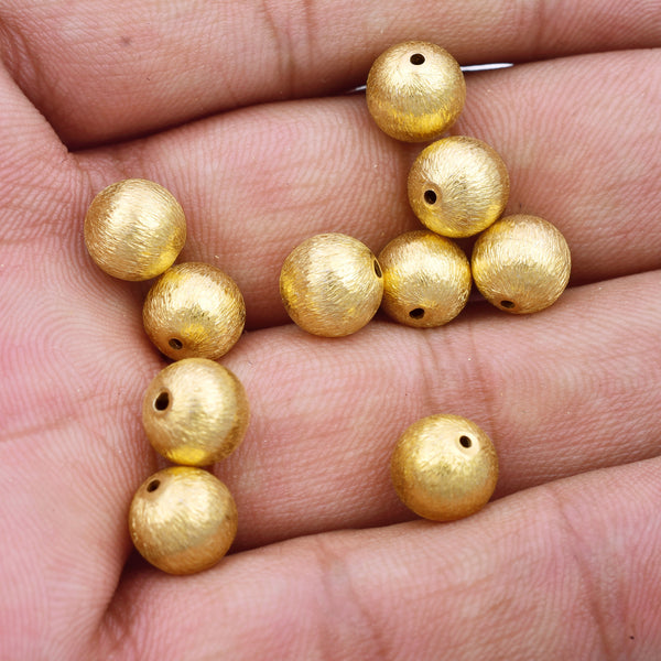 Gold Plated 4mm Faceted Diamond Cut Beads