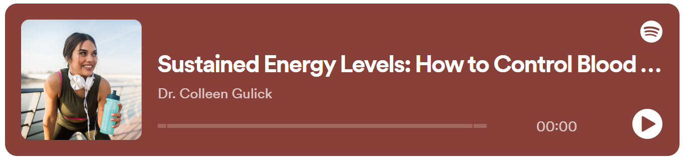 sustained energy level audio blog