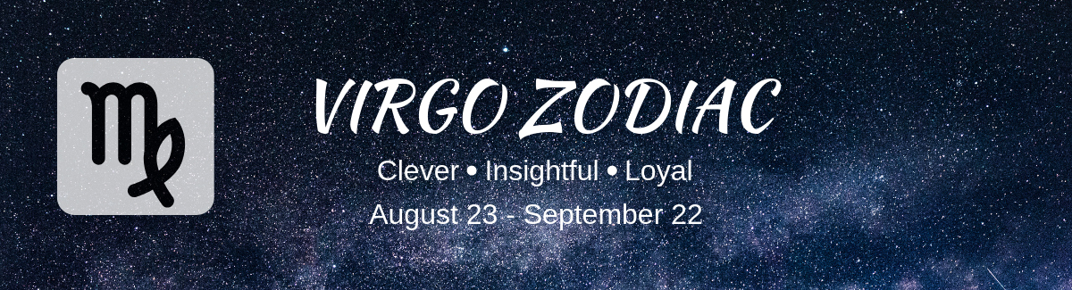 Virgo Zodiac Banner
