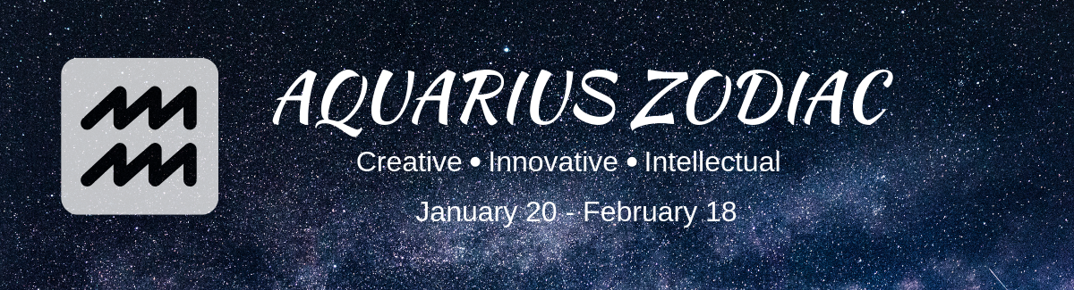 Aquarius Zodiac Banner