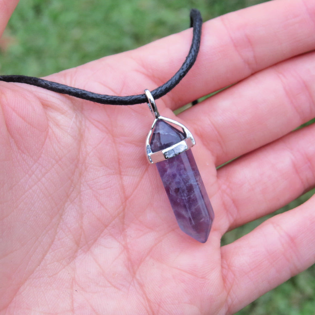 rainbow fluorite necklace